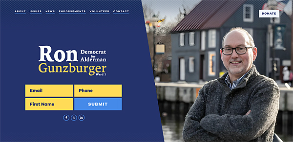 Ron Gunzburger - Democrat for Annapolis Alderman (Ward One) - 2025